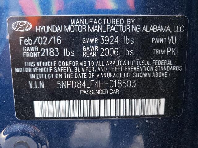 Photo 11 VIN: 5NPD84LF4HH018503 - HYUNDAI ELANTRA SE 