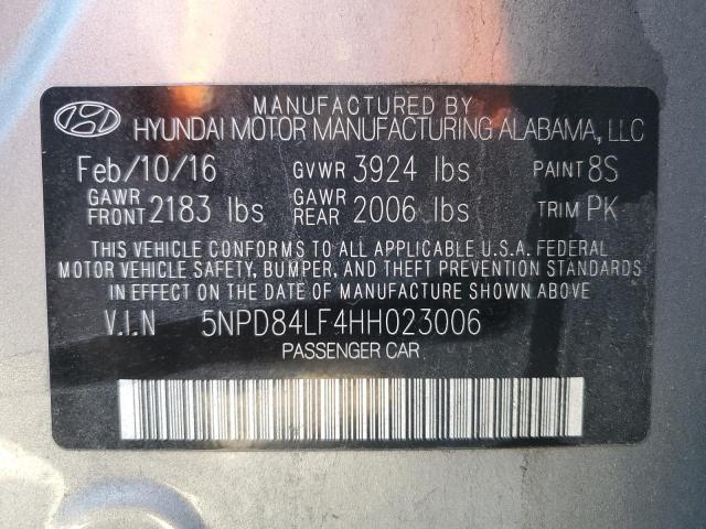 Photo 12 VIN: 5NPD84LF4HH023006 - HYUNDAI ELANTRA 