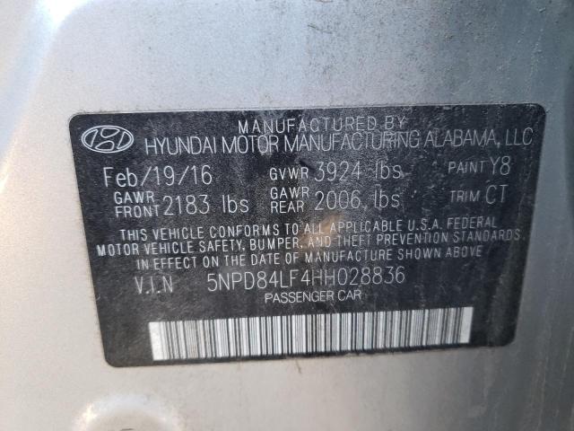 Photo 12 VIN: 5NPD84LF4HH028836 - HYUNDAI ELANTRA SE 