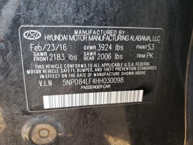 Photo 9 VIN: 5NPD84LF4HH030098 - HYUNDAI ELANTRA SE 