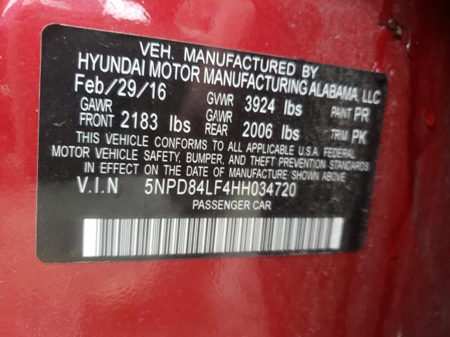 Photo 9 VIN: 5NPD84LF4HH034720 - HYUNDAI ELANTRA SE 