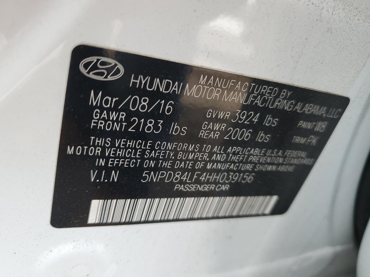 Photo 11 VIN: 5NPD84LF4HH039156 - HYUNDAI ELANTRA 