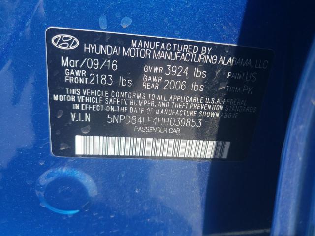 Photo 12 VIN: 5NPD84LF4HH039853 - HYUNDAI ELANTRA SE 