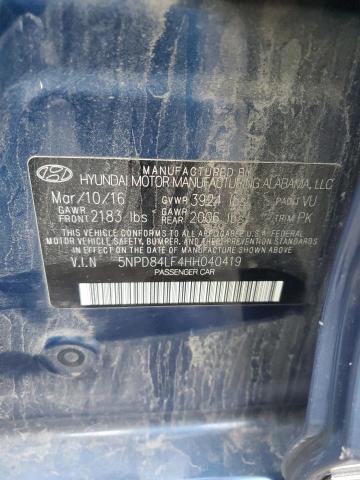 Photo 11 VIN: 5NPD84LF4HH040419 - HYUNDAI ELANTRA SE 