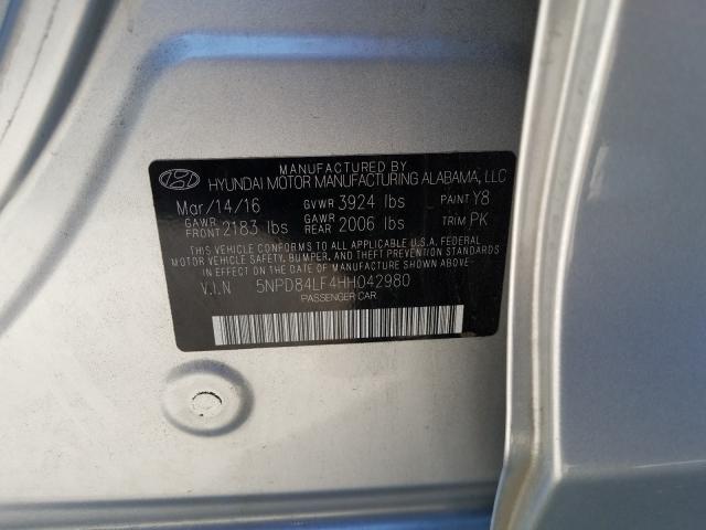 Photo 9 VIN: 5NPD84LF4HH042980 - HYUNDAI ELANTRA SE 