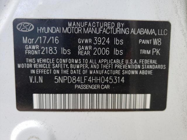 Photo 11 VIN: 5NPD84LF4HH045314 - HYUNDAI ELANTRA 