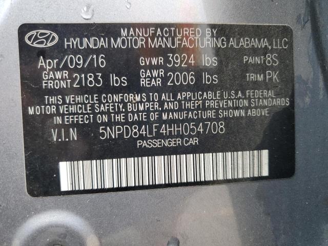 Photo 12 VIN: 5NPD84LF4HH054708 - HYUNDAI ELANTRA SE 