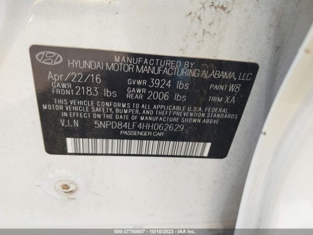 Photo 8 VIN: 5NPD84LF4HH062629 - HYUNDAI ELANTRA 