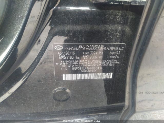 Photo 8 VIN: 5NPD84LF4HH065434 - HYUNDAI ELANTRA 