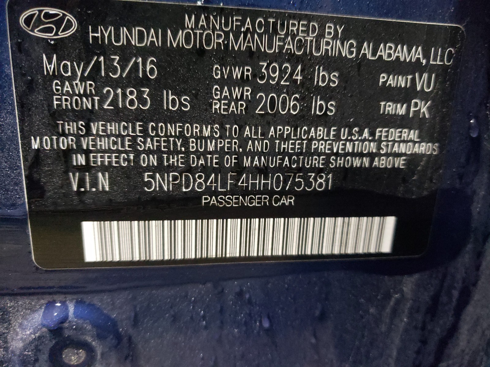 Photo 9 VIN: 5NPD84LF4HH075381 - HYUNDAI ELANTRA 