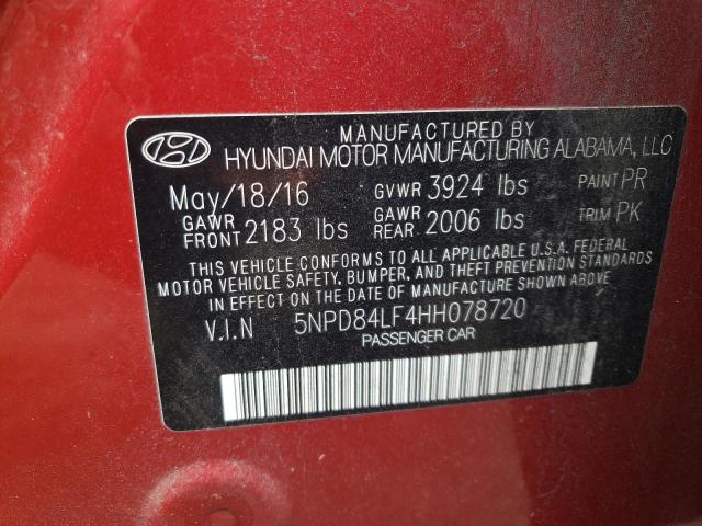 Photo 12 VIN: 5NPD84LF4HH078720 - HYUNDAI ELANTRA 