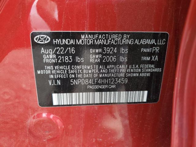 Photo 11 VIN: 5NPD84LF4HH123459 - HYUNDAI ELANTRA 