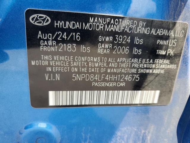 Photo 11 VIN: 5NPD84LF4HH124675 - HYUNDAI ELANTRA 