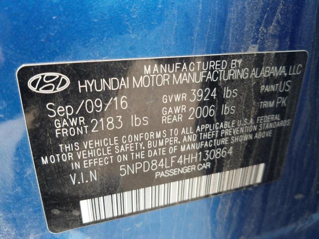 Photo 9 VIN: 5NPD84LF4HH130864 - HYUNDAI ELANTRA SE 