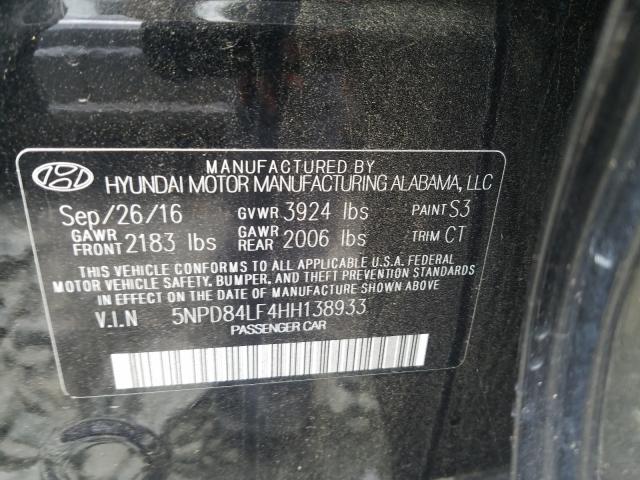 Photo 9 VIN: 5NPD84LF4HH138933 - HYUNDAI ELANTRA SE 