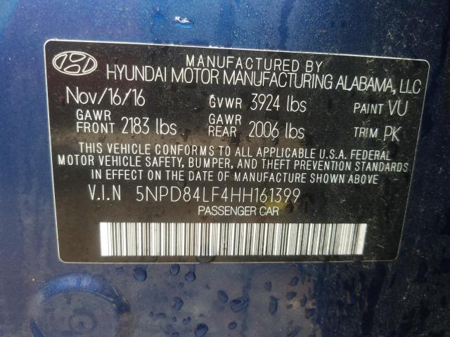 Photo 9 VIN: 5NPD84LF4HH161399 - HYUNDAI ELANTRA SE 