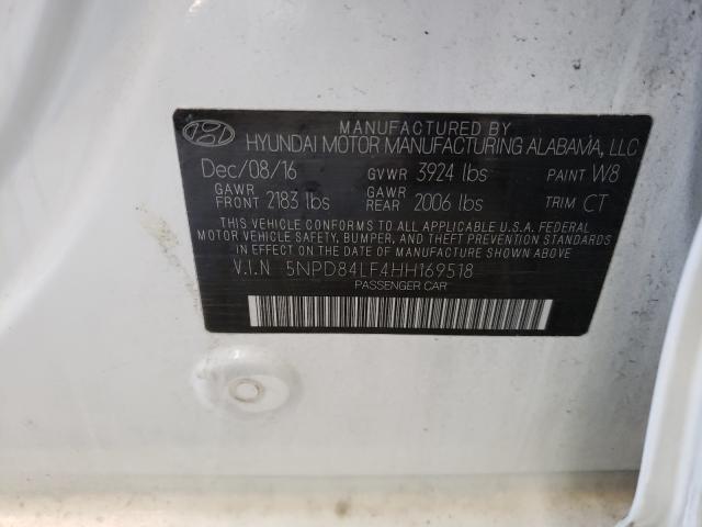 Photo 9 VIN: 5NPD84LF4HH169518 - HYUNDAI ELANTRA SE 