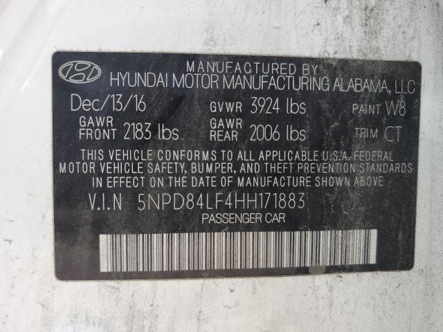 Photo 11 VIN: 5NPD84LF4HH171883 - HYUNDAI ELANTRA SE 