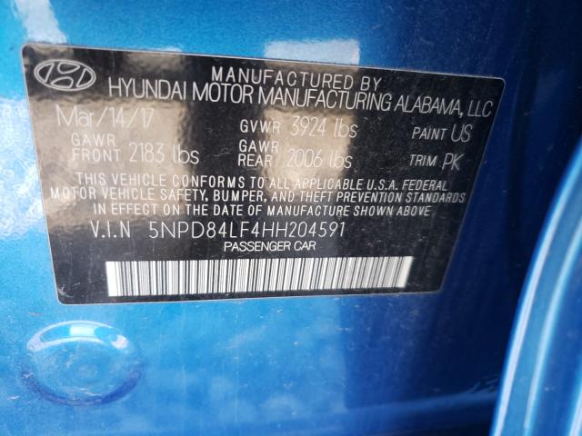 Photo 9 VIN: 5NPD84LF4HH204591 - HYUNDAI ELANTRA SE 