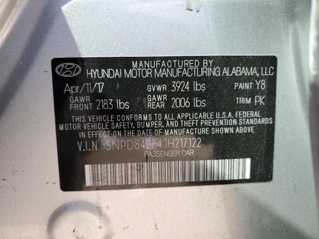 Photo 11 VIN: 5NPD84LF4JH217122 - HYUNDAI ELANTRA 