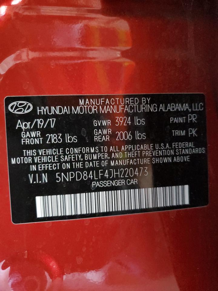 Photo 11 VIN: 5NPD84LF4JH220473 - HYUNDAI ELANTRA 