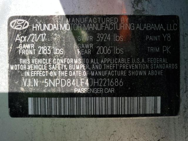 Photo 11 VIN: 5NPD84LF4JH221686 - HYUNDAI ELANTRA SE 