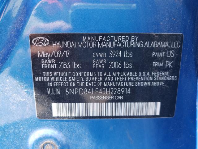 Photo 9 VIN: 5NPD84LF4JH228914 - HYUNDAI ELANTRA SE 