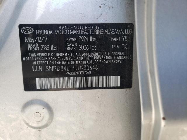 Photo 9 VIN: 5NPD84LF4JH230646 - HYUNDAI ELANTRA 