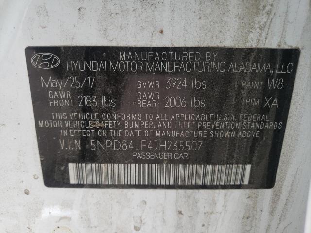 Photo 9 VIN: 5NPD84LF4JH235507 - HYUNDAI ELANTRA SE 