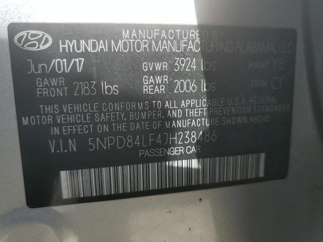 Photo 9 VIN: 5NPD84LF4JH238486 - HYUNDAI ELANTRA SE 