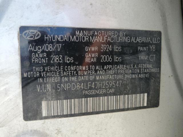 Photo 12 VIN: 5NPD84LF4JH259547 - HYUNDAI ELANTRA SE 