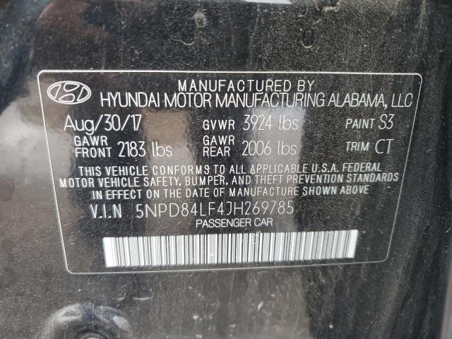 Photo 12 VIN: 5NPD84LF4JH269785 - HYUNDAI ELANTRA 