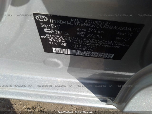 Photo 8 VIN: 5NPD84LF4JH273125 - HYUNDAI ELANTRA 