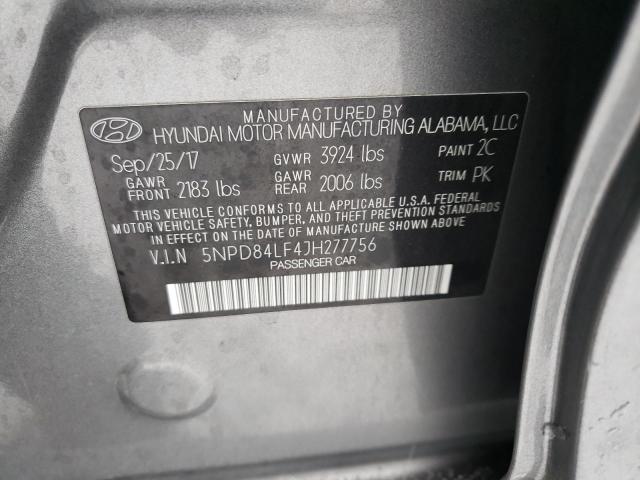 Photo 11 VIN: 5NPD84LF4JH277756 - HYUNDAI ELANTRA SE 