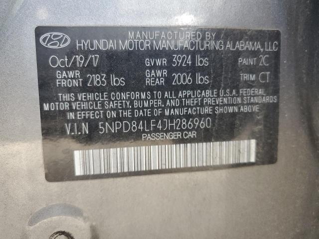 Photo 12 VIN: 5NPD84LF4JH286960 - HYUNDAI ELANTRA SE 