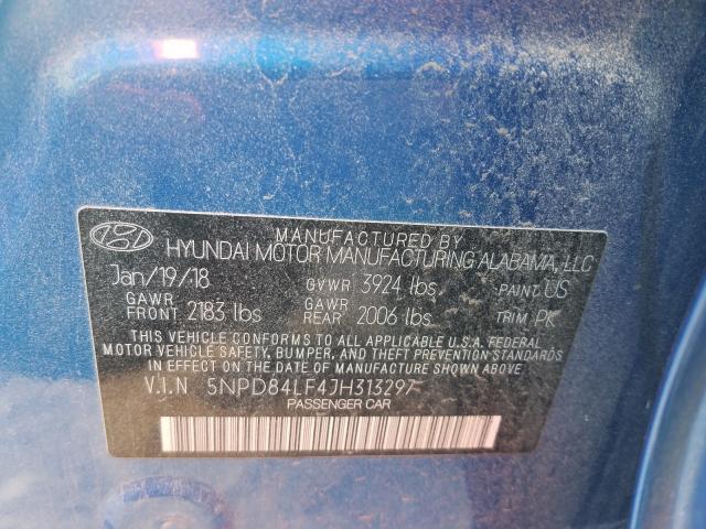 Photo 9 VIN: 5NPD84LF4JH313297 - HYUNDAI ELANTRA SE 