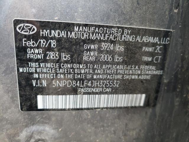 Photo 9 VIN: 5NPD84LF4JH325532 - HYUNDAI ELANTRA SE 