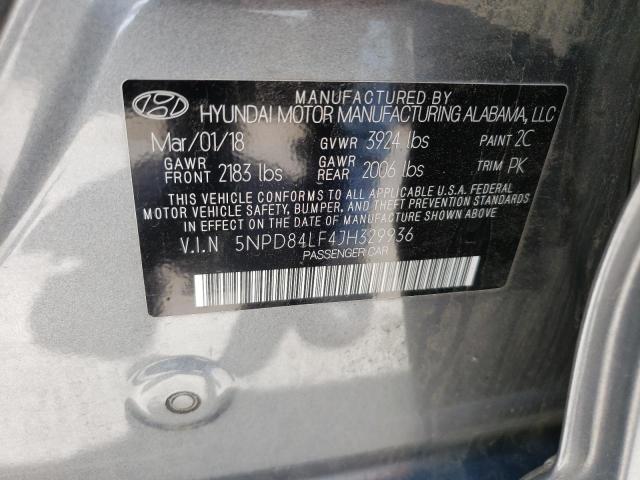 Photo 12 VIN: 5NPD84LF4JH329936 - HYUNDAI ELANTRA SE 