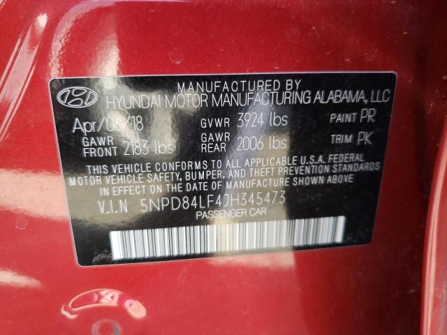 Photo 9 VIN: 5NPD84LF4JH345473 - HYUNDAI ELANTRA SE 