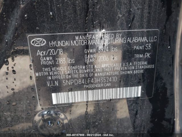 Photo 8 VIN: 5NPD84LF4JH352410 - HYUNDAI ELANTRA 