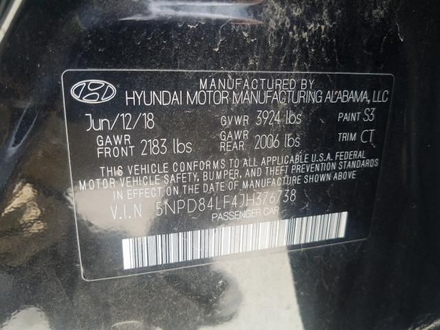 Photo 9 VIN: 5NPD84LF4JH376738 - HYUNDAI ELANTRA 