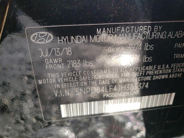 Photo 9 VIN: 5NPD84LF4JH385374 - HYUNDAI ELANTRA SE 