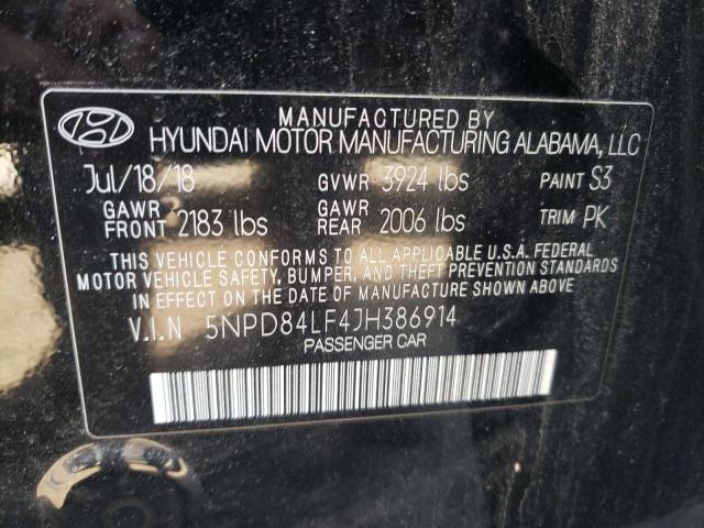 Photo 12 VIN: 5NPD84LF4JH386914 - HYUNDAI ELANTRA SE 