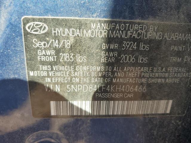 Photo 11 VIN: 5NPD84LF4KH406466 - HYUNDAI ELANTRA SE 