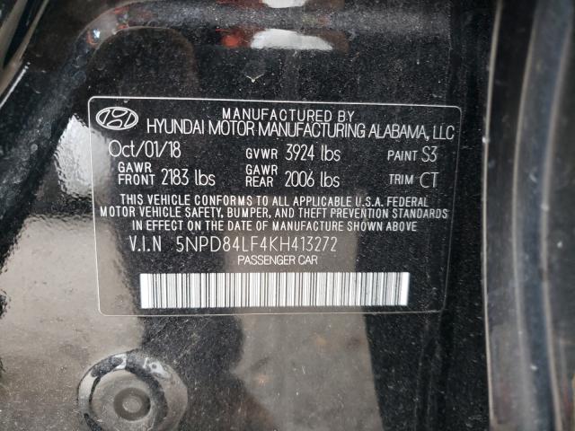 Photo 9 VIN: 5NPD84LF4KH413272 - HYUNDAI ELANTRA SE 