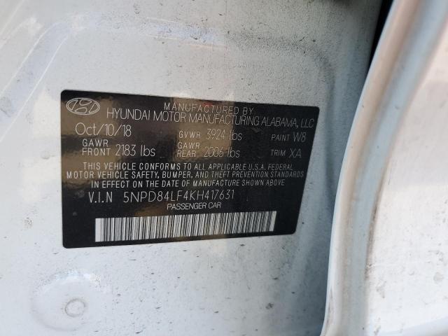 Photo 11 VIN: 5NPD84LF4KH417631 - HYUNDAI ELANTRA SE 