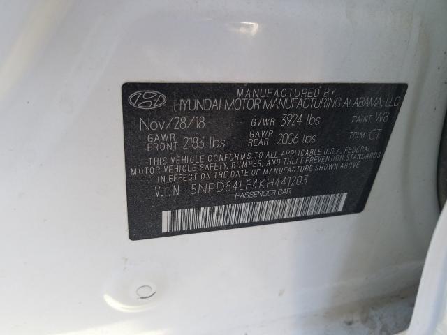 Photo 9 VIN: 5NPD84LF4KH441203 - HYUNDAI ELANTRA SE 