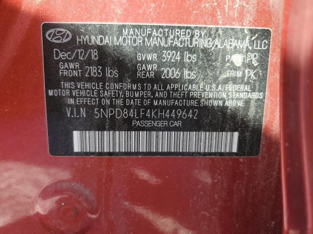 Photo 11 VIN: 5NPD84LF4KH449642 - HYUNDAI ELANTRA SE 