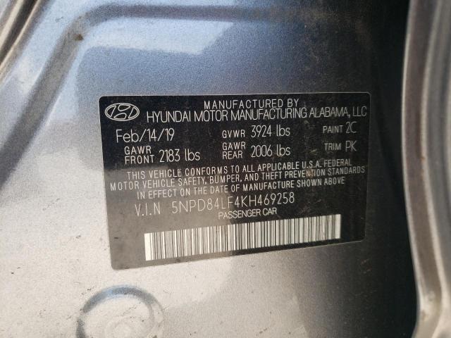 Photo 11 VIN: 5NPD84LF4KH469258 - HYUNDAI ELANTRA SE 