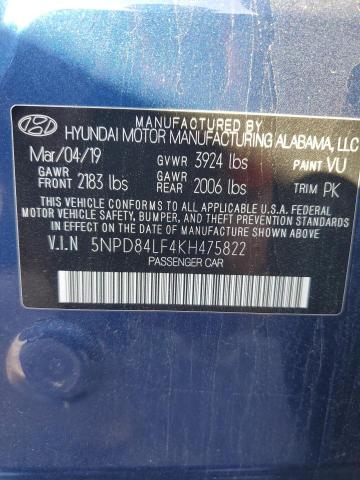 Photo 12 VIN: 5NPD84LF4KH475822 - HYUNDAI ELANTRA SE 